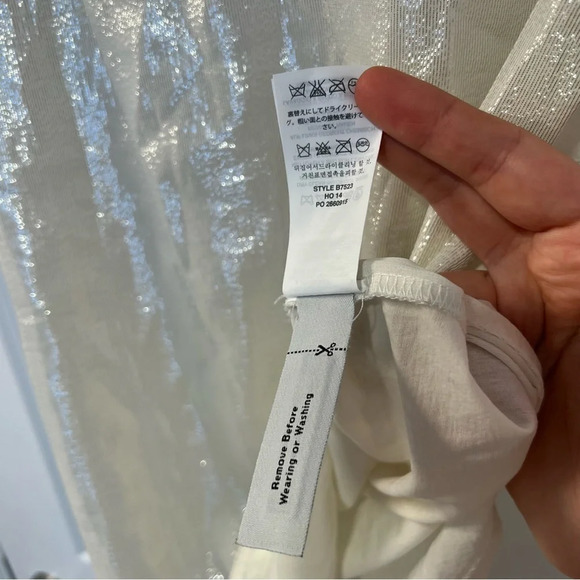 J. Crew Silk  Metallic-front tank in Ivory size XXS - Picture 7 of 9